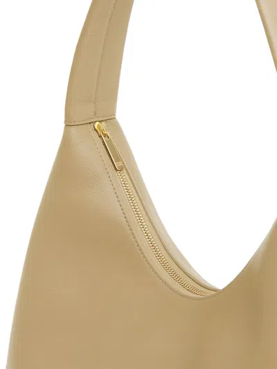 Mansur Gavriel Medium Candy Leather Shoulder Bag In Neutral