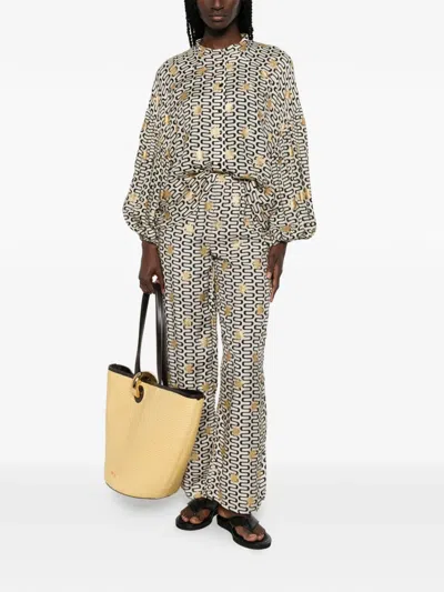 Sundress Stacy Geometric-pattern Blouse In Multi