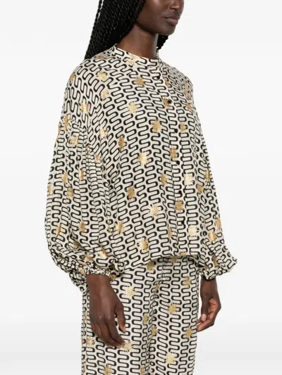 Sundress Stacy Geometric-pattern Blouse In Multi