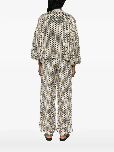Sundress Stacy Geometric-pattern Blouse In Multi