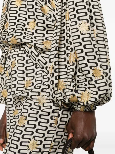 Sundress Stacy Geometric-pattern Blouse In Multi