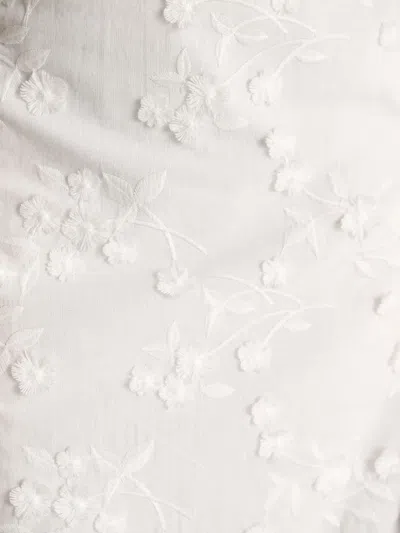 Dorothee Schumacher Mini Light Volumes Floral-embroidered Sleeveless Dress In White