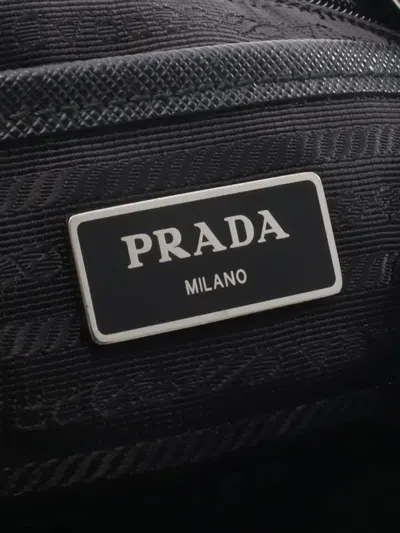 Pre-owned Prada 2013-2026 Tessuto Robot Backpack In Black