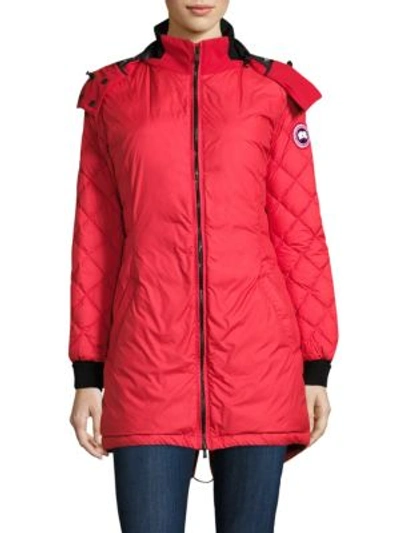 Canada Goose Stellarton Down Coat In Red ModeSens