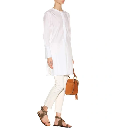 Shop Isabel Marant Minea Cotton Top In White