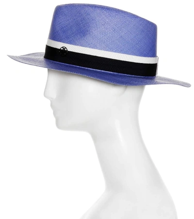Shop Maison Michel Thadee Hat In Llue