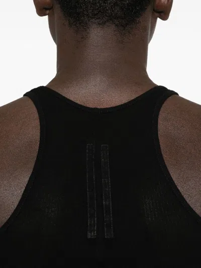 Rick Owens Basic Rib Tank Top In Black
