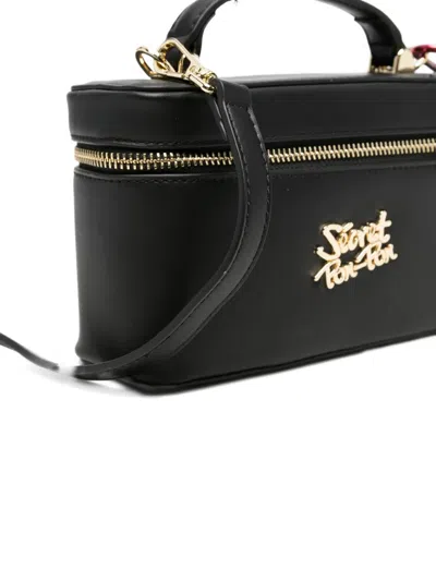 Secret Pon-pon Alexandra Logo-plaque Backpack In Black | ModeSens