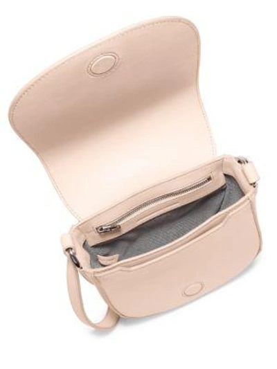 Shop Alexander Wang Mini Lia Leather Saddle Bag In Pale Pink