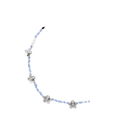 Marc Jacobs Daisy Beaded Station Necklace In Multi