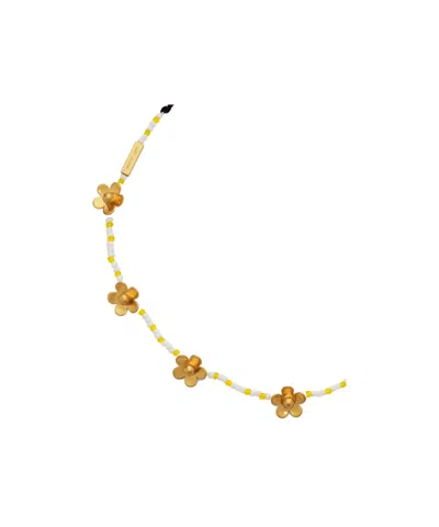 Marc Jacobs Elegant Gold Statement Necklace In Multi
