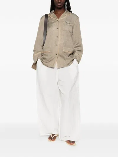 Sofie D'hoore 파본 와이드 팬츠 In White
