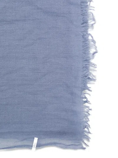 Botto Giuseppe 프린지 에지 스카프 In Blue