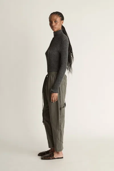 Lee Mathews Harper Drill Pant In Gray