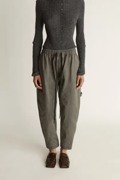 Lee Mathews Harper Drill Pant In Gray