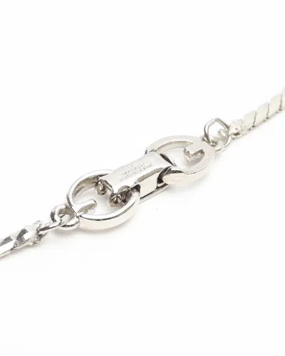 Givenchy Rhinestone Necklace In Silver