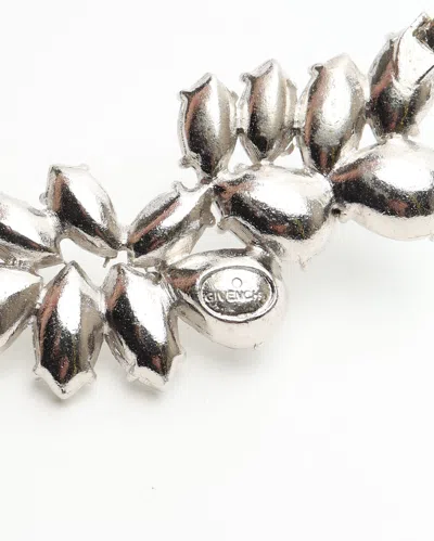 Givenchy Rhinestone Necklace In Silver