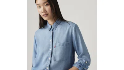 Levi's Plus Size Darlene Shirt In Blue