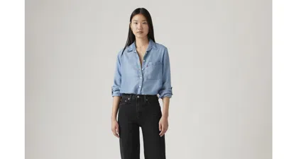 Levi's Plus Size Darlene Shirt In Blue
