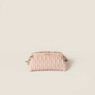 Miu Miu マテラッセ クラッチバッグ In Pink