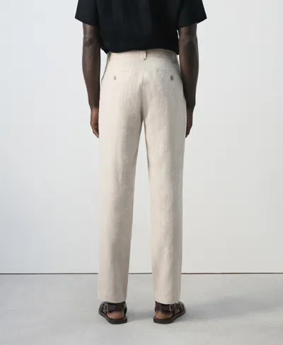 Mango Men's Slim-fit Pants In Nude