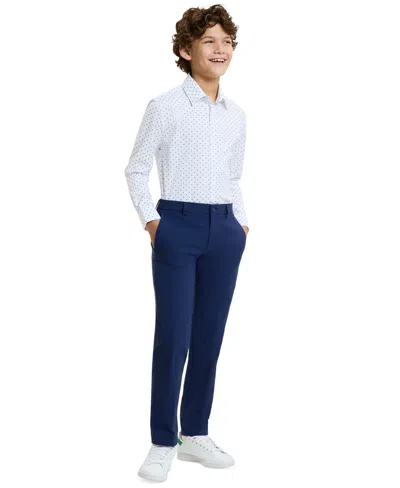 Michael Kors Boys' 8-20 Front Button Pant In Multi