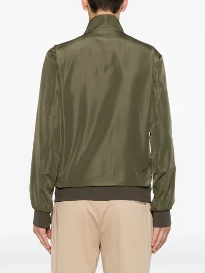 Kiton Zip-up Bomber Jacket In Green