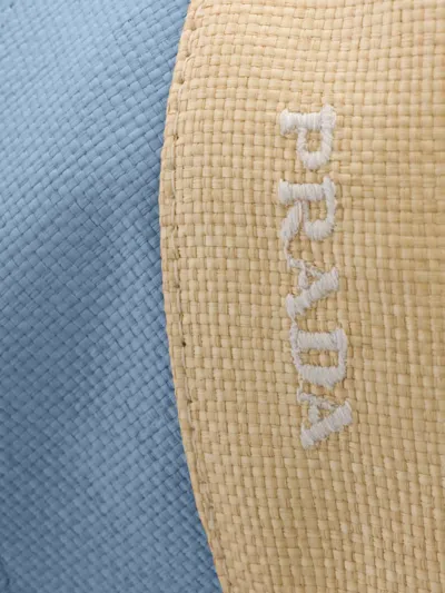 Prada Canvas Hat In Brown