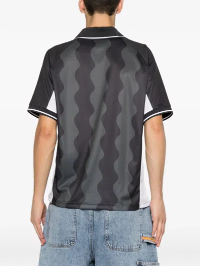 Replay Wave-pattern T-shirt In Black