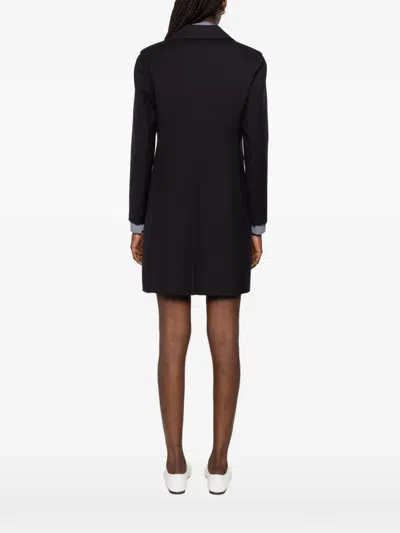 Jil Sander Single-breasted Buttoned Coat In Black