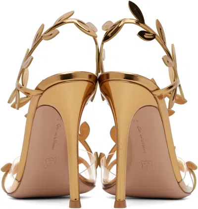 Gianvito Rossi Crystal Branch Slingback Cocktail Sandals In Multi