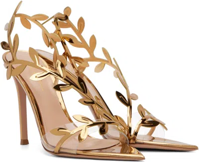 Gianvito Rossi Crystal Branch Slingback Cocktail Sandals In Multi