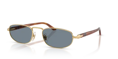 Persol Womens Gold Po1028s Pillow-frame Metal Sunglasses
