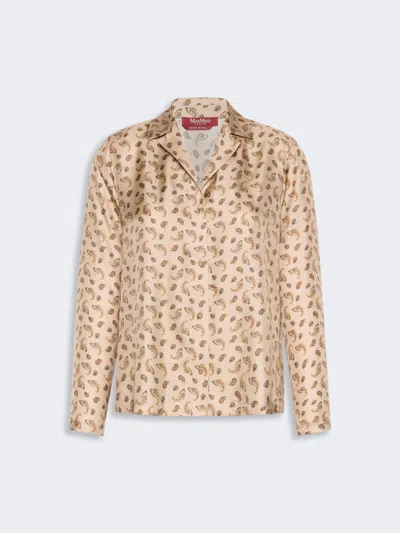 Max Mara Studio Mstudente Jacket Beige In Brown