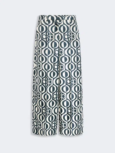 Max Mara Patterned Casual Pants In Multi