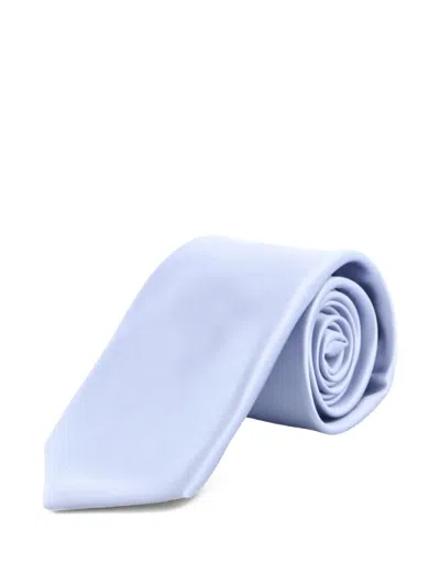 Kiton Silk Tie In Blue