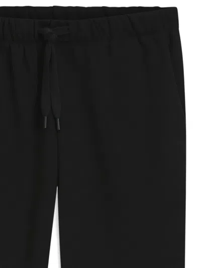 Hugo Boss Drawstring Elasticated-cuff Track Pants In Black