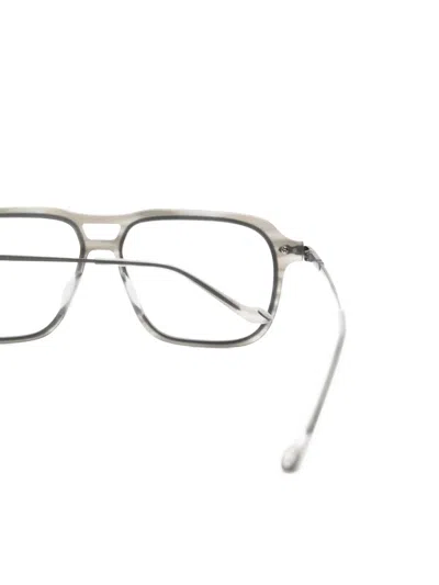 Matsuda Square-frame Glasses In Metallic