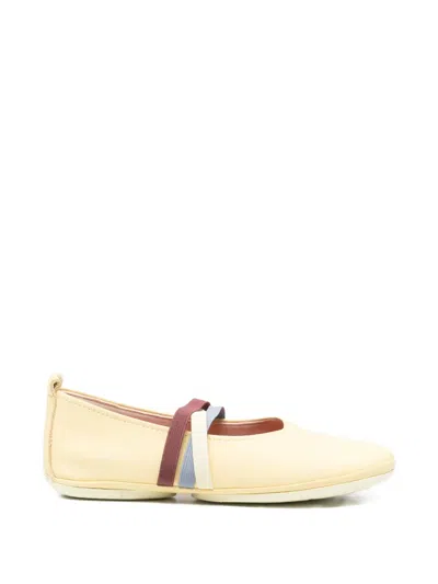 Camper Twins Elasticated-strap Ballet Flats In Neutral