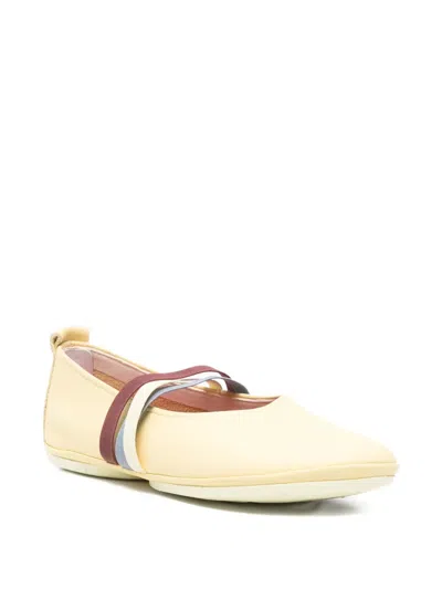 Camper Twins Elasticated-strap Ballet Flats In Neutral