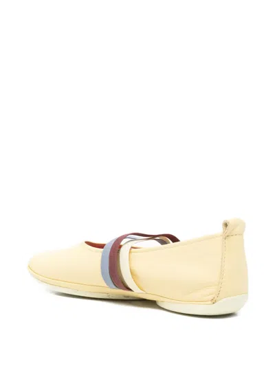 Camper Twins Elasticated-strap Ballet Flats In Neutral