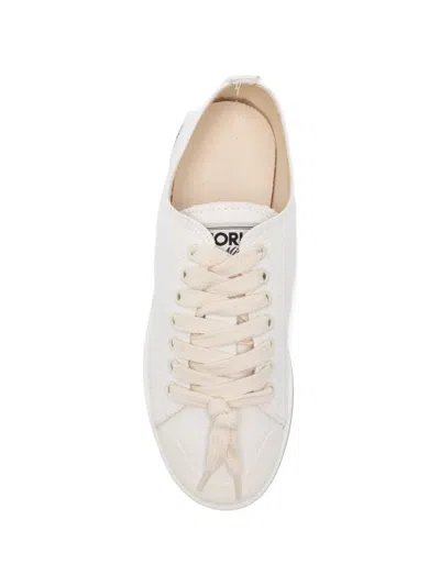 Fiorucci Angel-patch Canvas Sneakers In White