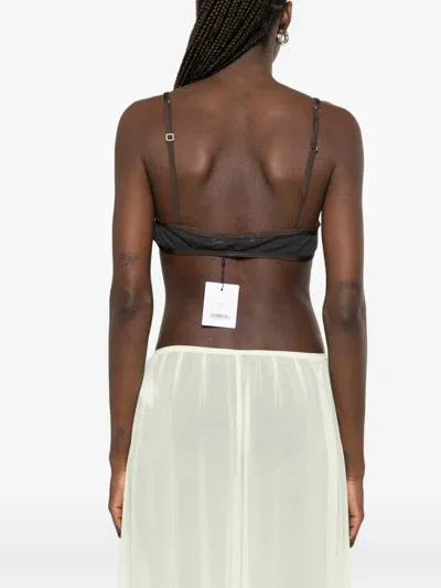 Paloma Wool Esco Triangle-cup Adjustable-strap Top In Black