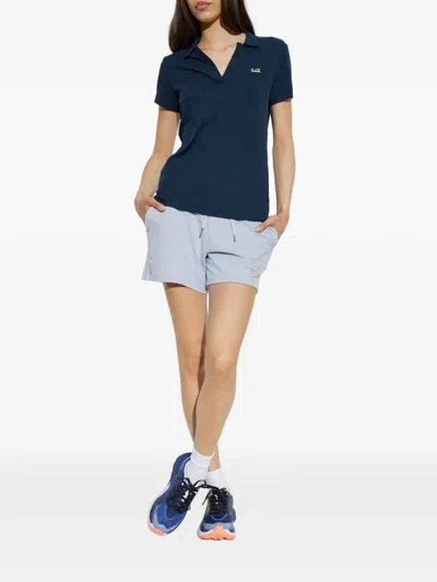 Ea7 Evolution Drawstring Shorts In Blue