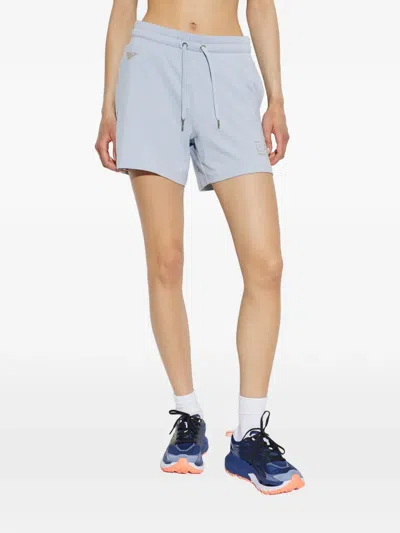 Ea7 Evolution Drawstring Shorts In Blue