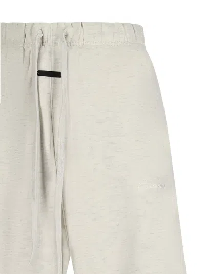 Essentials Flared Track Pants In White
