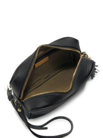 Shop Gigi New York Madison Pebbled Leather Crossbody Bag In Cobalt