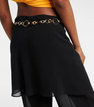 Christopher Esber Belted Silk Wide-leg Pants In Multi