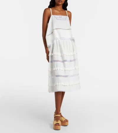 Prada Crochet Wedge Sandals In Multi