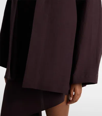 Alaïa Poplin Jacket In Brown